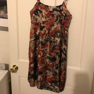 Kensi Silk Multi-color Dress, LIKE NEW